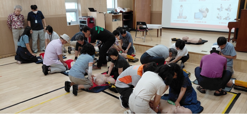 연수구, 을지연습 연계 어르신 대상 응급처치 훈련